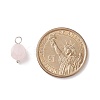 Faceted Natural Rose Quartz Pendants PALLOY-JF01694-04-2