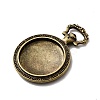 Vintage Tibetan Style Alloy Pendant Cabochon Settings LS-TIBEP-M018-31AB-NF-2