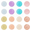 80Pcs 8 Colors Spray Painted Natural Capiz Shell Pendants BSHE-TA0001-24-2