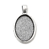 Vintage Tibetan Style Alloy Pendant Cabochon Settings TIBEP-O006-04AS-1