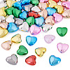 50Pcs Plating Opaque Acrylic Beads PACR-TA0001-23-3