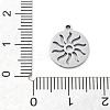 304 Stainless Steel Charms STAS-I327-01G-01-3
