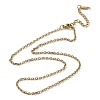 Ion Plating(IP) 304 Stainless Steel Cable Chain Necklace LS-NJEW-D045-12G-1