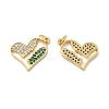 Brass Micro Pave Cubic Zirconia Pendants KK-E068-VB129-1