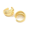 Rack Plating Brass Cuff Earrings EJEW-A028-51G-2