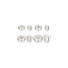 8Pcs 4 Styles 925 Sterling Silver Spacer Beads STER-BC0002-46-8