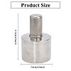 Stainless Steel Screw Thickened Alcohol Lamp Burners AJEW-WH0518-21P-2