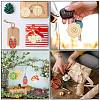 60Pcs 10 Style Spring theme Butterfly/Ladybird/Flower Unfinished Wood Pieces DIY-CJC0012-01-7