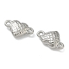 304 Stainless Steel Tartan Heart Links Connector Charms STAS-D211-14B-P-2
