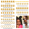 DIY Alloy Hair Dreadlocks Braiding Kits DIY-WH20010-18G-3