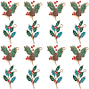 28Pcs 2 Styles Golden Plated Christmas Alloy Enamel Pendants ENAM-SC0005-83-1