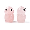 Natural Rose Quartz Monster Figurines DJEW-N003-01I-1