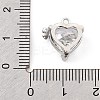 Brass Micro Pave Cubic Zirconia Pendants LS-KK-K371-40B-P-3