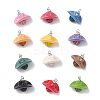 Opaque Acrylic Beads and Polymer Clay Rhinestone Beads Pendants PALLOY-JF04610-1