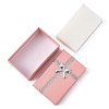 Valentines Day Wife Gifts Packages Cardboard Jewelry Set Boxes with Bowknot and Sponge Inside LS-X1-CBOX-R013-4-3
