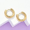 Ion Plating(IP) 304 Stainless Steel Hoop Earrings X-EJEW-F111-14mm-G-1