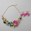 Earring & Necklace Sets for Women SJEW-WH0009-01LG-1
