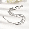Brass Cable Chain Bracelets for Women BJEW-H639-07P-1