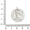 304 Stainless Steel Coin Pendants STAS-K252-19GP-3