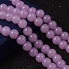 Imitation Jade Glass Beads Strands DGLA-S076-8mm-22-1