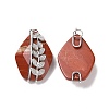 Natural Red Jasper Pendants G-H279-06A-P-2