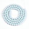 Baking Paint Pearlized Glass Pearl Bead Strands HY-N002-4mm-B01-3