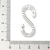 Rack Plating Brass Micro Pave Cubic Zirconia Pendants KK-L224-067P-3