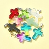 10Pcs 10 Colors Glass Pendant GLAA-FS0001-83-7