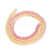 Transparent Painted Glass Beads Strands LS-DGLA-A034-T1mm-A07-5