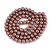Baking Paint Pearlized Glass Pearl Round Bead Strands LS-HY-Q003-10mm-92-2