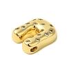 Rack Plating Brass Micro Pave Clear Cubic Zirconia Perdants KK-C067-11G-U-2