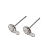 Anti-Tarnish 304 Stainless Steel Stud Earring Findings STAS-S151-01P-A-1