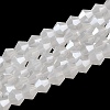Imitation Jade Electroplate Glass Beads Strands EGLA-F029-J4mm-A06-1
