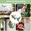 2Pcs 2 Styles Acrylic Bird Hanging Suncatchers HJEW-CN0001-32-4