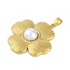 ABS Plastic Imitation Pearl Pendants STAS-H224-03G-2