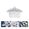 Cubic Zirconia Hair Combs PW-WG10096-03-1