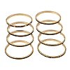 304 Stainless Steel Enamel Hinged Cuff Bangles for Women SA-CBAC920-15G-02-2