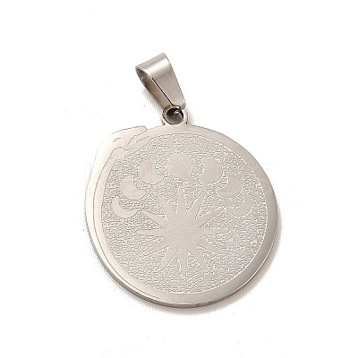 Non-Tarnish 201 Stainless Steel Pendants STAS-B037-04P-1