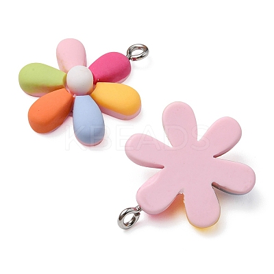 Opaque Resin Pendants HUDU-YW0001-01-1