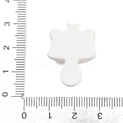 BurlyWood Opaque Panda Resin Cabochons CRES-P037-02D-1
