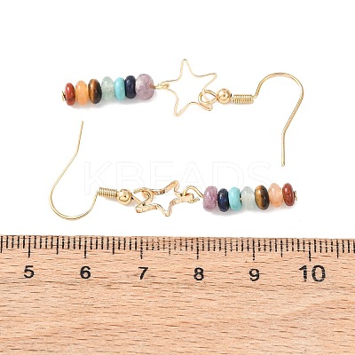 Golden 304 Stainless Steel Dangle Earring EJEW-JE05673-01-1