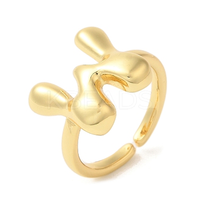 Brass Open Cuff Rings RJEW-U008-06W-G-1