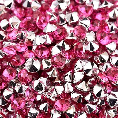 Imitation Taiwan Acrylic Rhinestone Pointed Back Cabochons GACR-A003-3.5mm-02-1
