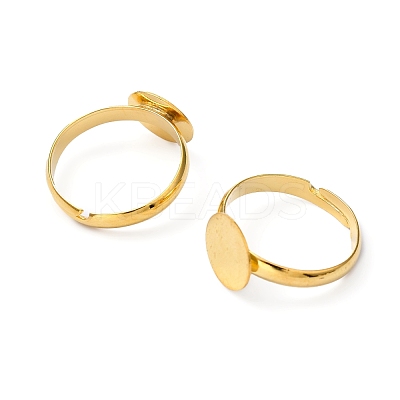 Brass Pad Ring Base Findings X-EC022-G-1