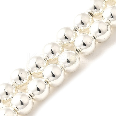 Electroplated Synthetic Magnetic Hematite Beads Strands X-G-L613-F01-01D-1