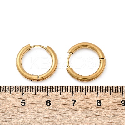 202 Stainless Steel Huggie Hoop Earrings EJEW-F111A-16mm-G-1