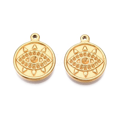 Ion Plating(IP) 304 Stainless Steel Pendant Rhinestone Settings STAS-T064-38G-1
