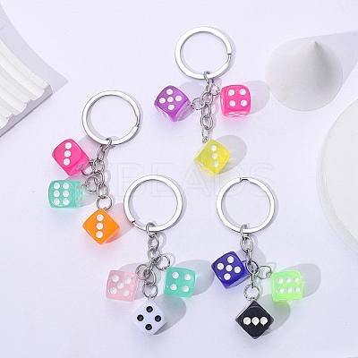 20Pcs 2 Colors Iron Split Key Rings PALLOY-CJ0002-65-1