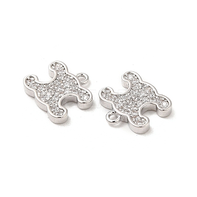 Brass & Cubic Zirconia Pendants KK-Q773-21P-1