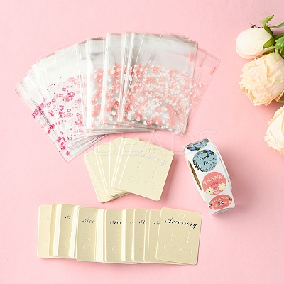 200Pcs Earring Displays Cards CDIS-FS0001-16-1